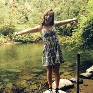 Colorful skater dress